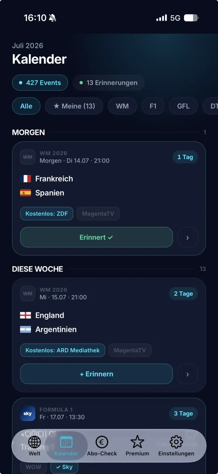 KI-generierte Produktvisualisierung eines Sportkalenders in strymd